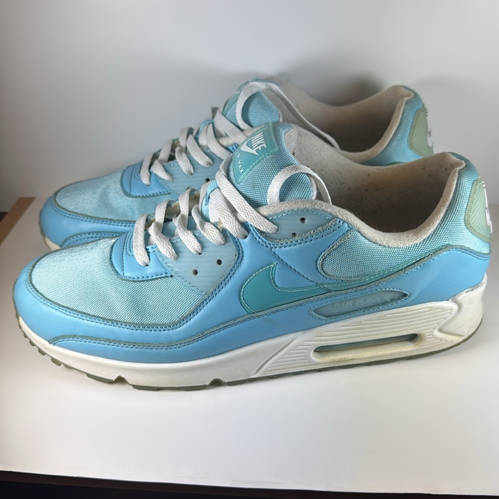 Nike Air Max 90 Ocean Bliss Blue Chill Men’s Size 13 Sneakers - Picture 9 of 12